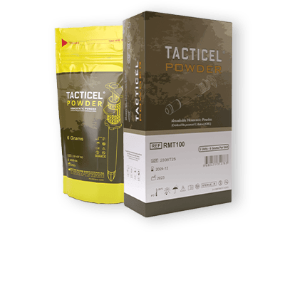 Tacticel Powder – Absorbable Hemostatic Powder – Oxidized Regenerated Cellulose (ORC) Tacticel Powder - Absorbable Hemostatic Powder - Oxidized Regenerated Cellulose (ORC)