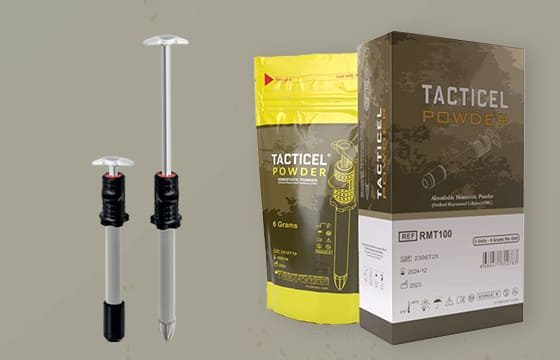 Tacticel Powder - Absorbable Hemostatic Powder - Oxidized Regenerated Cellulose (ORC)